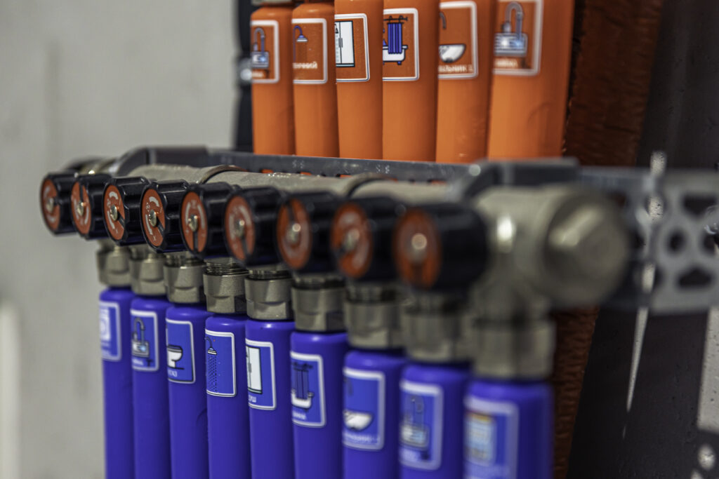 modern autonomous heating system boiler room